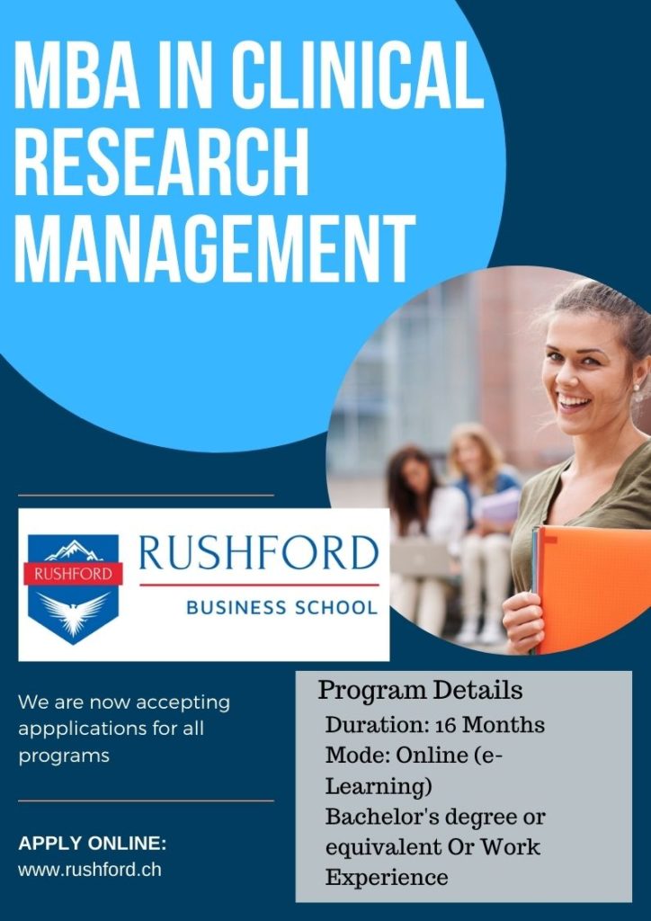 MBA In Clinical Research RUSHFORD